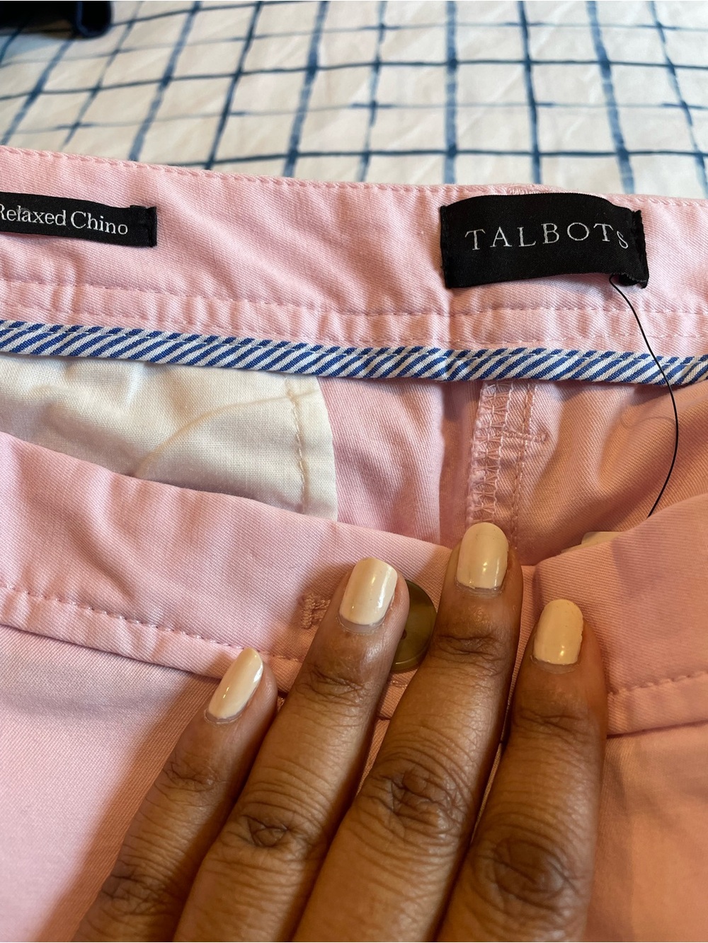 Talbots 16W Light Pink Cotton Chino Pants - Picture 4 of 5